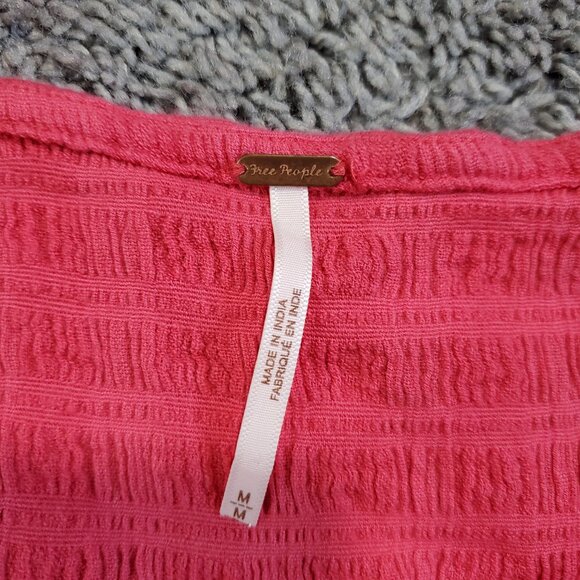 Free People Free Est Endless Summer Elle Miami Beet Pink/Red Mini Dress - M - Picture 7 of 8